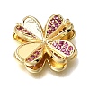 Brass Micro Pave Cubic Zirconia Pendants KK-K427-19G-2