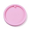 Flat Round DIY Pendant Silicone Molds DIY-TAC0005-27B-1