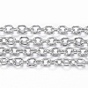 Tarnish Resistant 304 Stainless Steel Cable Chains CHS-H009-25P-A-1