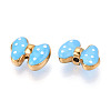 Ion Plating(IP) 304 Stainless Steel Enamel Beads STAS-N114-23G-G-2