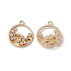 Alloy Crystal Rhinestone Pendants ALRI-K049-12G-2