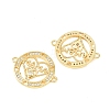 Mother's Day Brass Micro Pave Clear Cubic Zirconia Word Mama Connector Charms KK-F931-17B-G-2