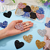 Polyester Hotfix Rhinestone Iron on Patches Applique Patch FIND-TA0002-53D-7