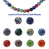 30Pcs Pave Disco Ball Beads RB-YW0001-14O-5