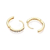 Ring Brass Micro Pave Cubic Zirconia Hoop Earrings for Women EJEW-N054-56G-3