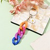 Acrylic Curb Chain Keychain KEYC-JKC00633-05-3