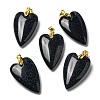 Synthetic Blue Goldstone Pendants G-E570-01G-15-1