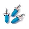 Synthetic Turquoise Big Pointed Pendants G-I342-01P-03-1