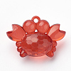 Transparent Acrylic Pendants X-TACR-T002-14-3