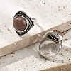 Synthetic Goldstone Adjustable Rings G-P560-03AS-04-2