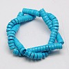 Synthetic Turquoise Beads Strands X-TURQ-G110-8x4mm-06-2