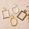 Alloy Open Back Bezel Big Pendants PALLOY-TA0002-09-11