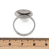 304 Stainless Steel Cuff Ring Components STAS-D372-05P-02A-3