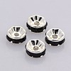 Brass Rhinestone Spacer Beads RB-A014-Z10mm-02S-1