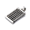 304 Stainless Steel Enamel Pendants STAS-U043-04P-2