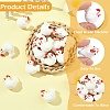 8Pcs Independence Day Theme Silicone Beads SIL-YW0002-39-5