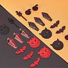  32Pcs 8 Style Halloween Theme Alloy Pendants FIND-NB0002-40-5