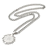304 Stainless Steel Pendant Necklaces for Women Men NJEW-G123-06P-3
