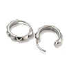 316 Surgical Stainless Steel Hoop Earrings EJEW-D096-17B-AS-2