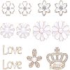 Alloy Rhinestone Cabochons PALLOY-OC0002-15LG-1