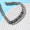 201/304 Stainless Steel Box Chain Bracelets for Unisex BJEW-F522-03EB-2
