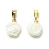 Natural Trochid Shell/Trochus Shell Carved Pendants PALLOY-JF05631-1