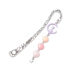 Acrylic Heart Bookmark AJEW-JK00226-2