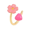 Brass Cuff Open Rings for Women KK-CBA17E5-03G-01-4