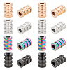 Unicraftale 16Pcs 4 Colors 304 Stainless Steel Tube Beads STAS-UN0055-35-1