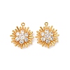 Brass Micro Pave Cubic Zirconia Pendants X1-KK-K382-38G-1