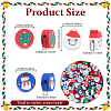 200Pcs 10 Styles Christmas Theme Handmade Polymer Clay Beads CLAY-SC0002-54-2