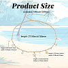 1Pc Summer Beach Alloy Starfish & Natural Shell & Imitation Pearl Tassel Waist Chains for Women AJEW-CY0003-27-2