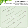 30Pcs 304 Stainless Steel Curb Chain Extender STAS-UN0053-94-5