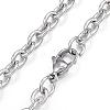 Non-Tarnish 304 Stainless Steel Cable Chains Necklaces NJEW-G283-02P-2