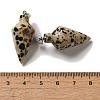 Natural Dalmatian Jasper Pendants G-Z055-02P-01-3