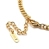 Rhinestone Charms Necklace with Curb Chains NJEW-P229-19G-5