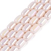 Electroplate Opaque Glass Beads Strands EGLA-Q132-03B-C02-1