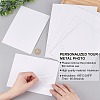 8Pcs 2 Style Aluminum Heat Transfer Picture Plate DIY-CP0007-12-3