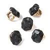Natural Labradorite & Alloy Finger Rings for Women RJEW-G375-01G-05-4