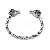 Viking 304 Stainless Steel Open Cuff Bangles for Men BJEW-U001-07G-G-3