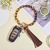 Chain Link Wristlet Keychain HJEW-SW00013-09-5