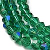Transparent Electroplate Glass Beads Strands LS-EGLA-A039-T4mm-L10-3