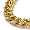 Ion Plating(IP) 304 Stainless Steel Cuban Link Chain Necklaces NJEW-P288-18G-3