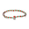 4Pcs 4 Style Polymer Clay Heishi Surfer Stretch Bracelets Set X1-BJEW-TA00261-7