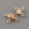 Brass Pave Clear Glass Chandelier Component Links LS-FIND-WH0152-919KCG-2