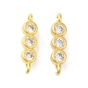 Rack Plating Brass Micro Pave Cubic Zirconia Pendants KK-S396-62G-1