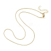 Brass Round Snake Chain Necklace for Men Women MAK-YW0001-09-1