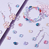 HOBBIESAY 150Pcs 10 Colors Transparent Spray Painted Glass Beads GLAA-HY0001-15-5