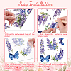 3 Sheets 3 Styles PVC Waterproof Decorative Stickers DIY-WH0404-066-3