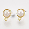 Alloy Stud Earring Findings LS-X-PALLOY-S121-138-2